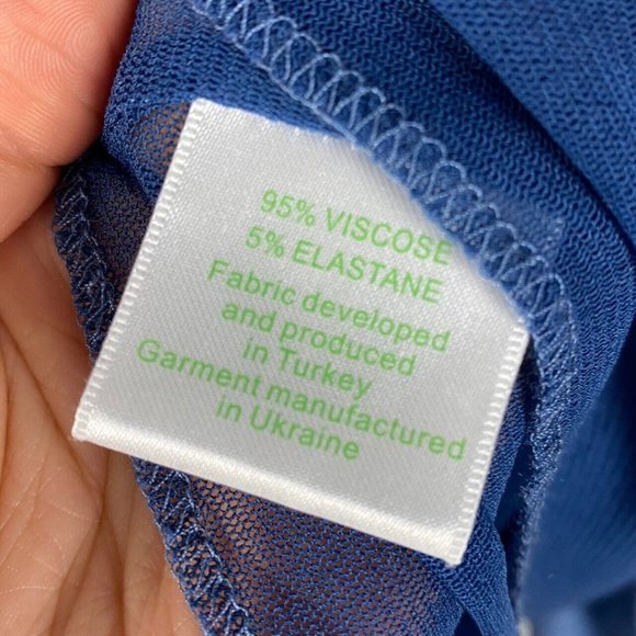 Garnet Hill Blue Midi Dress - Picture 5 of 11